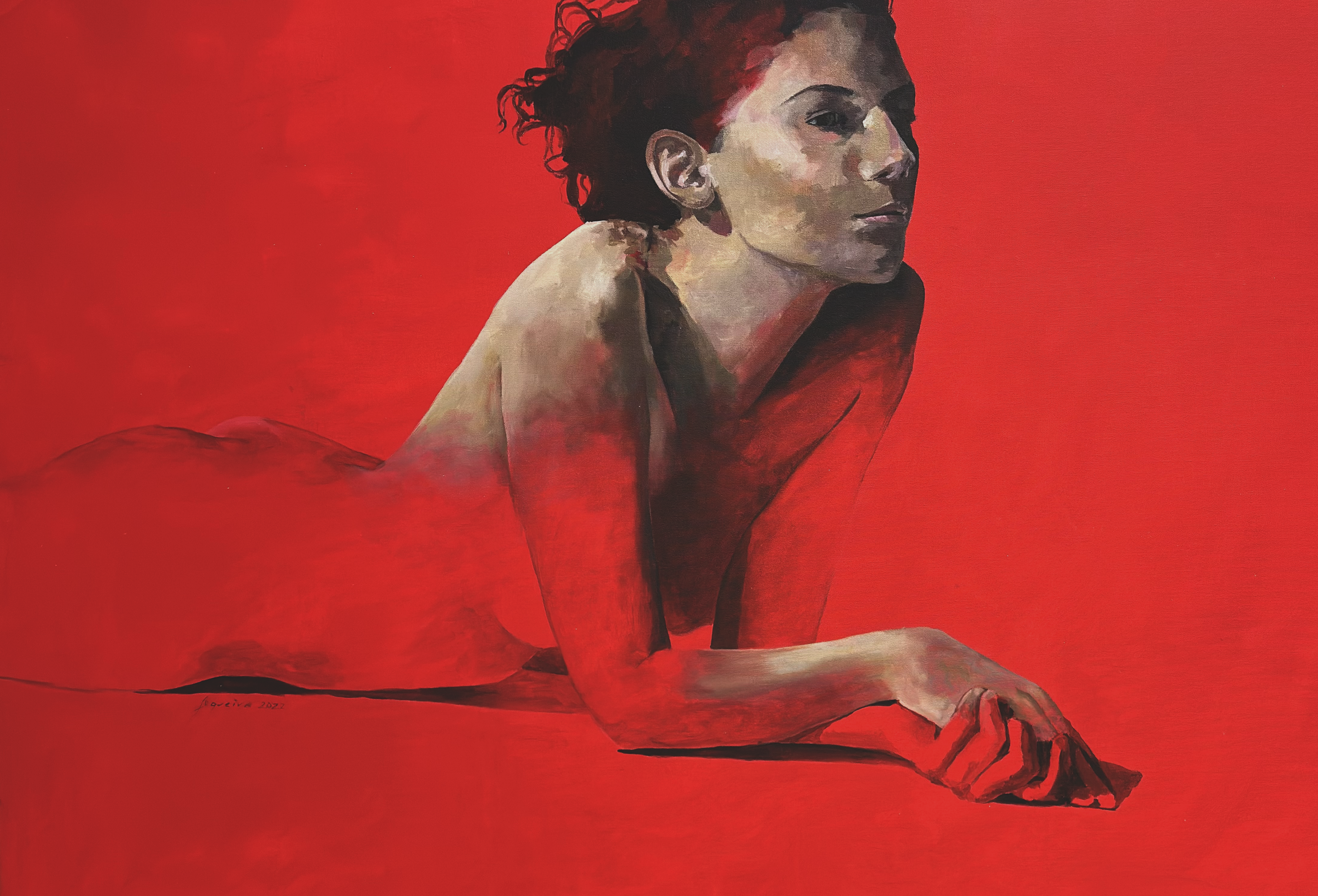 Ser Humano #35, 2022, Acrylic on Canvas, 48’’ x 28’’